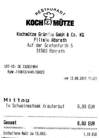 rsum Hffner Kochmtze Restaurant